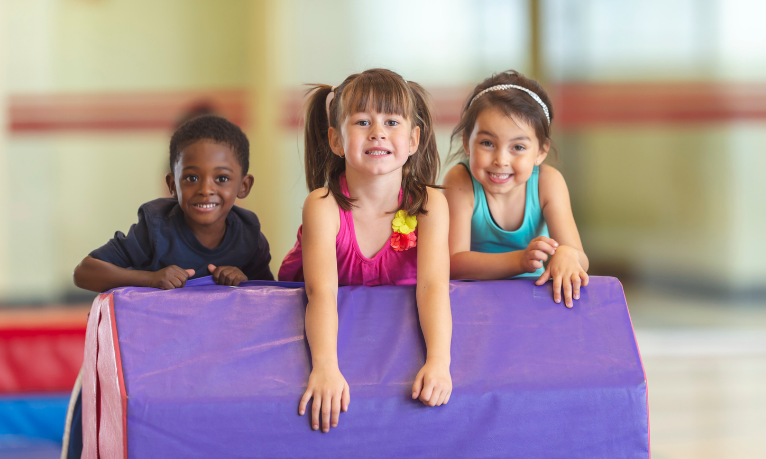 Image of kids gymnastics class
